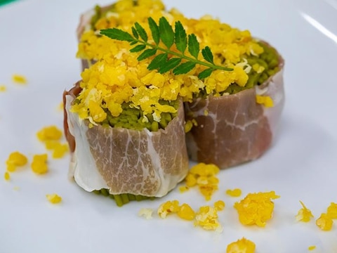 ジャンボン・ド・バイヨンヌ 生ハム蕎麦寿司